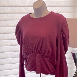 Bobi crop top dark pink/ fushia